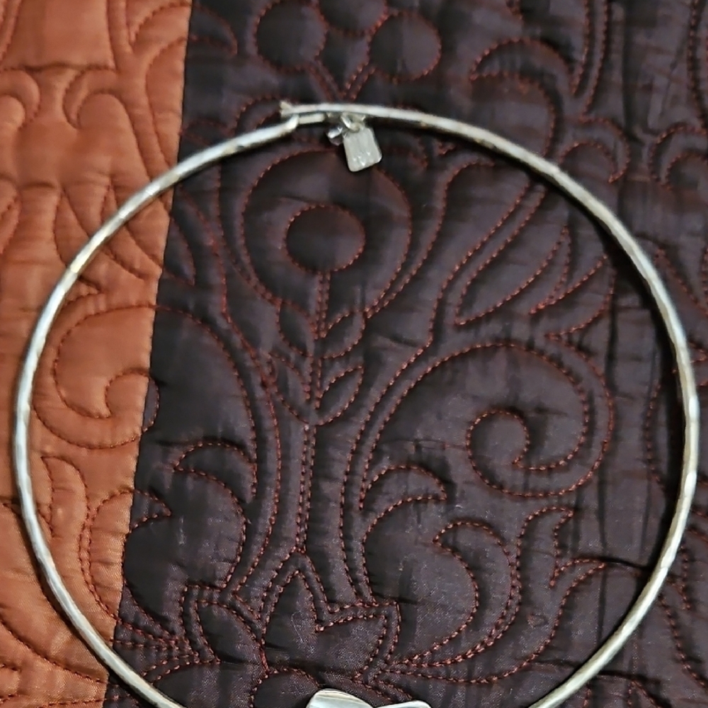 Gold Hoop/Choker Necklace